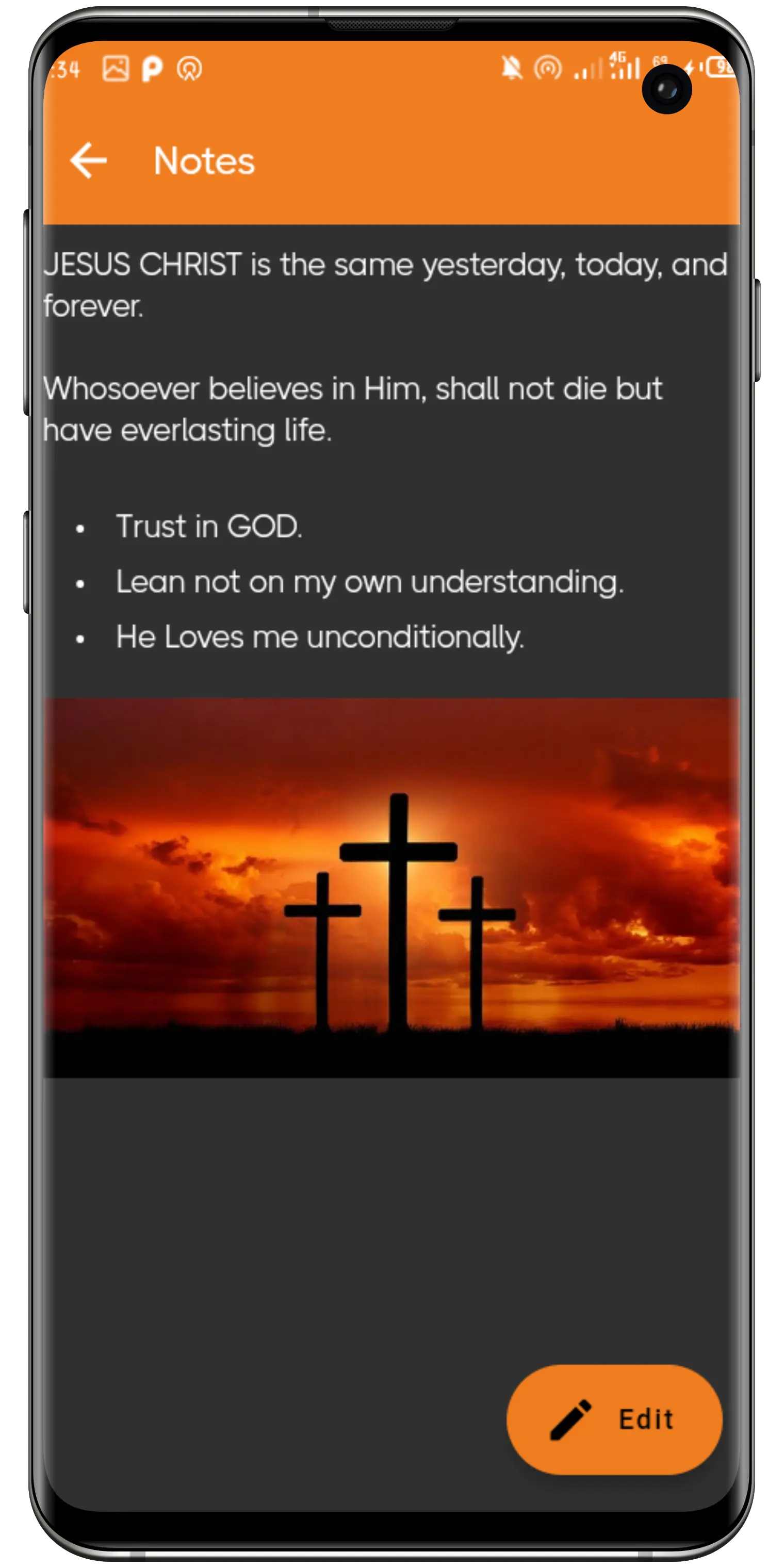 Churchy Codes Company Limited My Devotion Embrace The Love Of God Single Note Screen